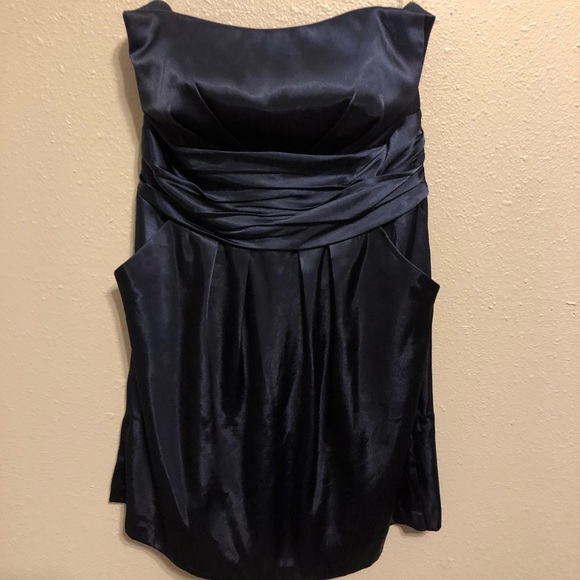 David's Bridal Dresses & Skirts - DAVIDS BRIDAL Satin strapless formal dress!!